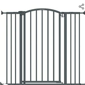 Summer Extra Tall Decor Safety Baby Gate, Gray – 36” Tall,